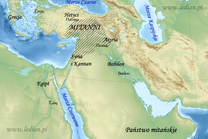 Mapa Mitanni